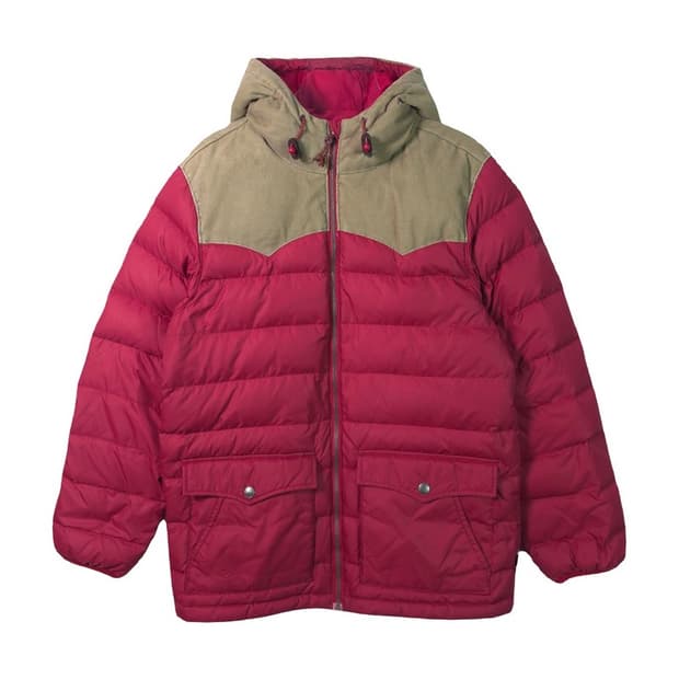 리바이스 코듀로이 요크 배색 덕다운 패딩 L