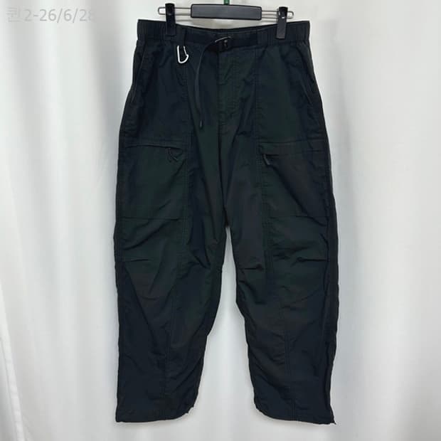 무신사스탠다드 남자 밴딩 주머니 면/나일론 바지 검정 33