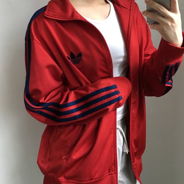 Adidas 아디다스 버건디 파이어버드 트랙탑