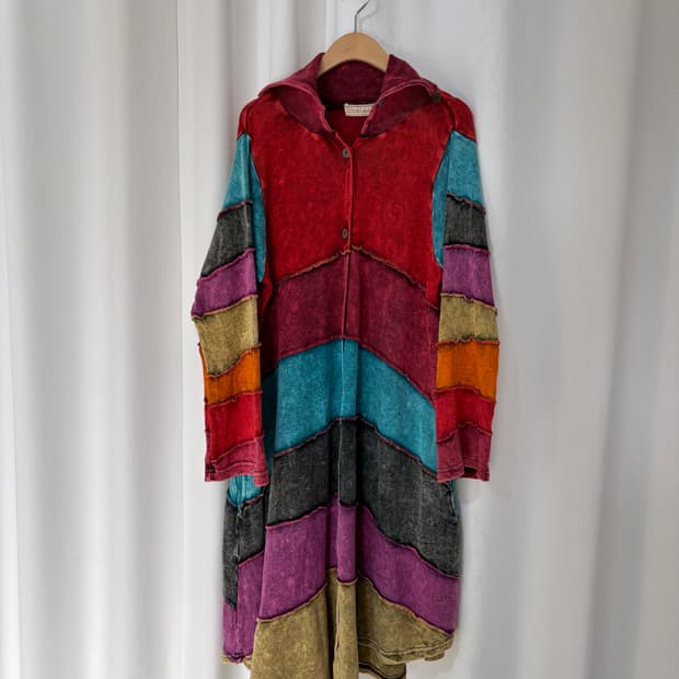 vintage patchwork coat