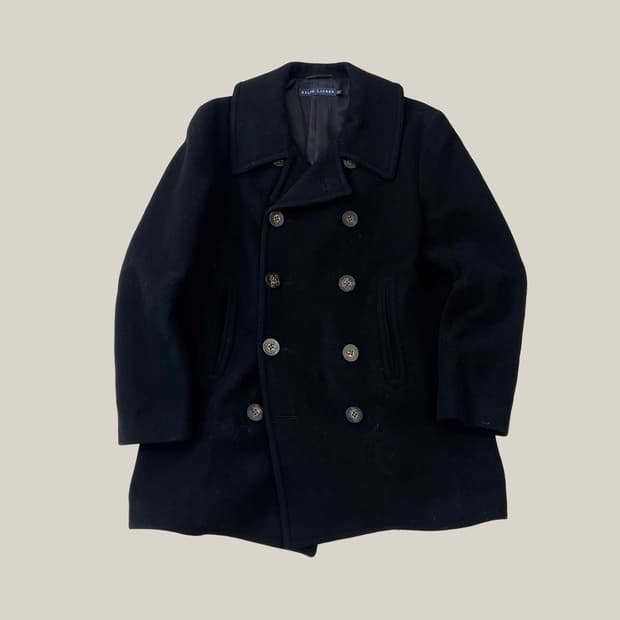 폴로 랄프로렌 블랙 피코트