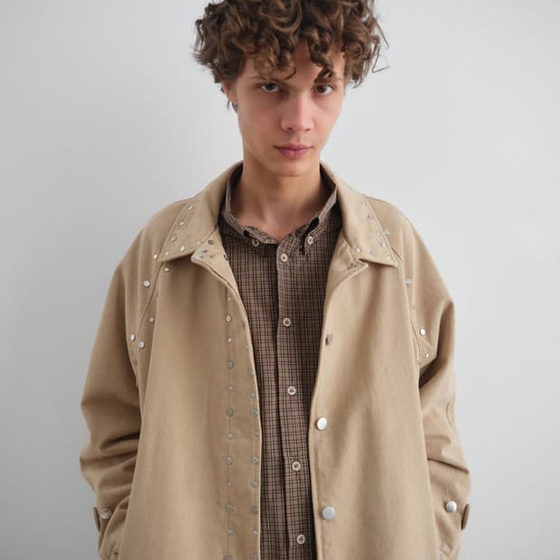 [M]기마구아스 Tina 스터드 코트/베이지