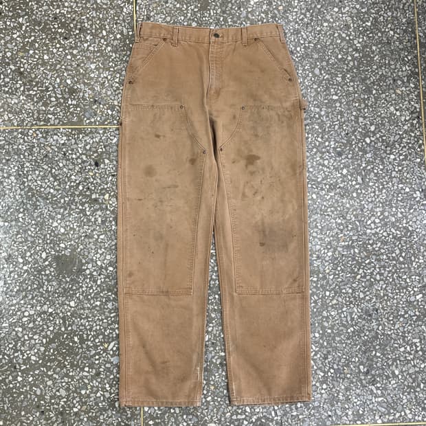 칼하트 더블니 카펜터 팬츠 B136-BRN 35