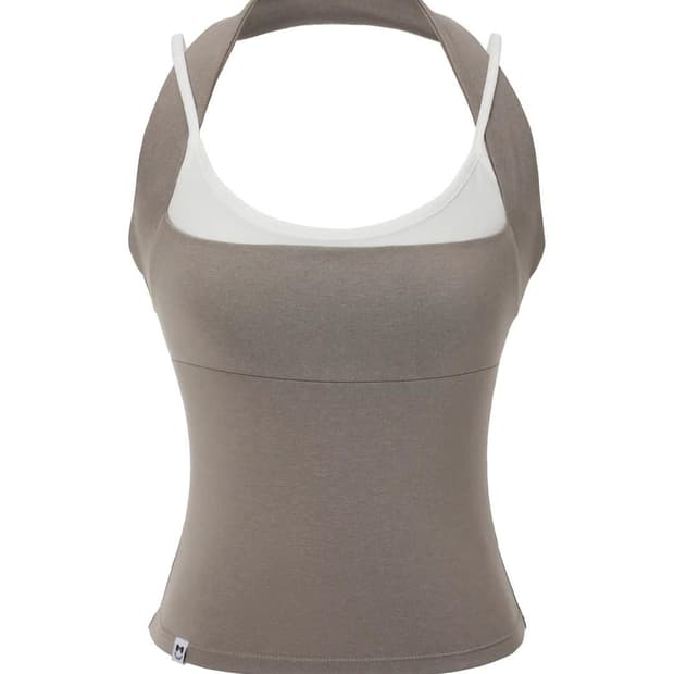 (단종)쓰리타임즈 진저 홀터 탑 블랙