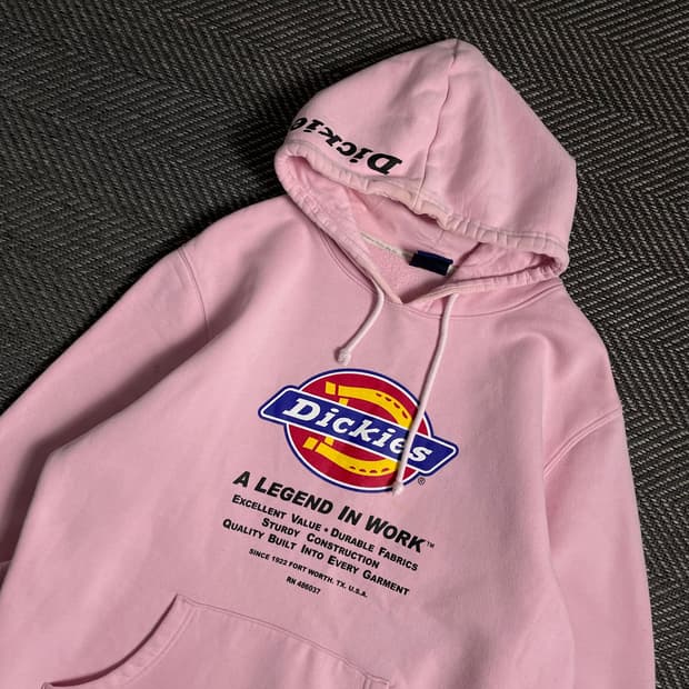 USA 디키즈 그래픽 빅로고 후드 티셔츠 y 4897