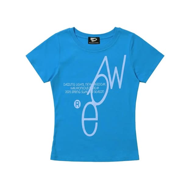 웰빙익스프레스 하프슬리브 반팔 Light WBE Tee Blue m