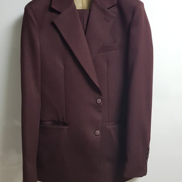 와인 버건디 셋업수트 46사이즈