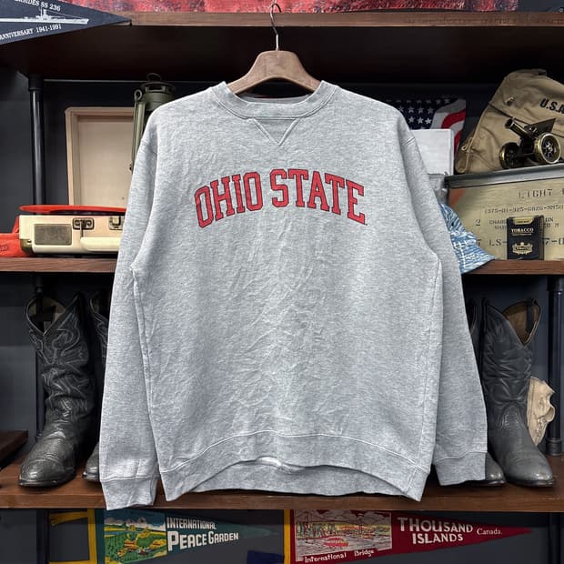 90s 제이 아메리카 오하이오 칼리지팀 스웻셔츠 V-인서트 N706
