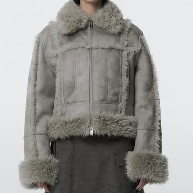 트리밍버드 시어링크롭무스탕 판매해요