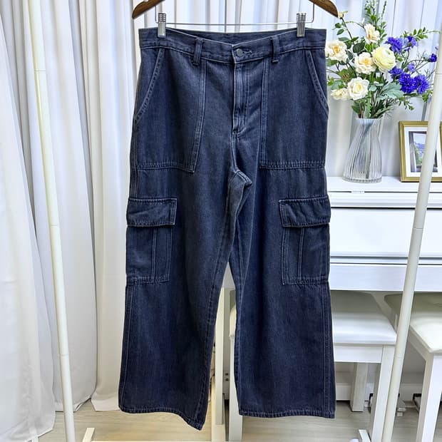 GU 지유 데님 카고팬츠 XL
