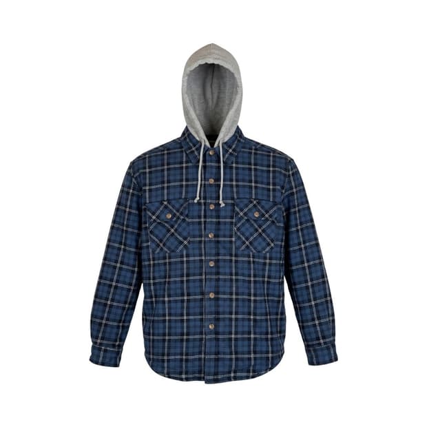field & stream hooded shirt jacket