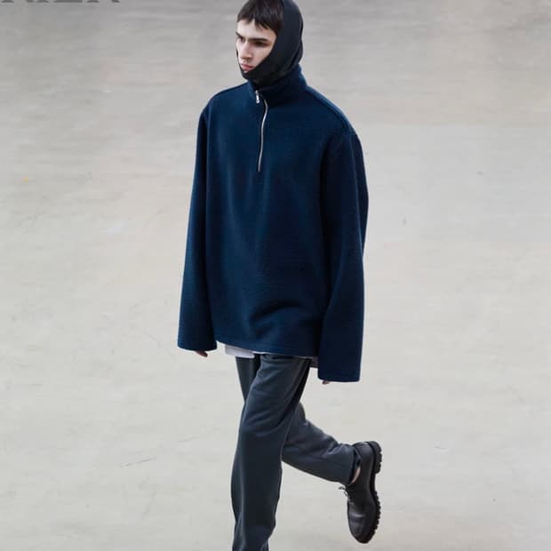 [L,XL]리에르 25fw Fleece athletic/네이비