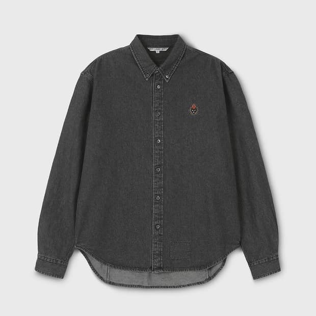 헤리티지플로스 흑청 데님셔츠 팝니다