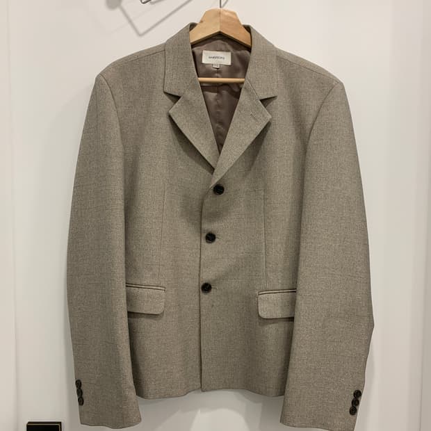 [MARSPEOPLE] 오버핏 체크 자켓