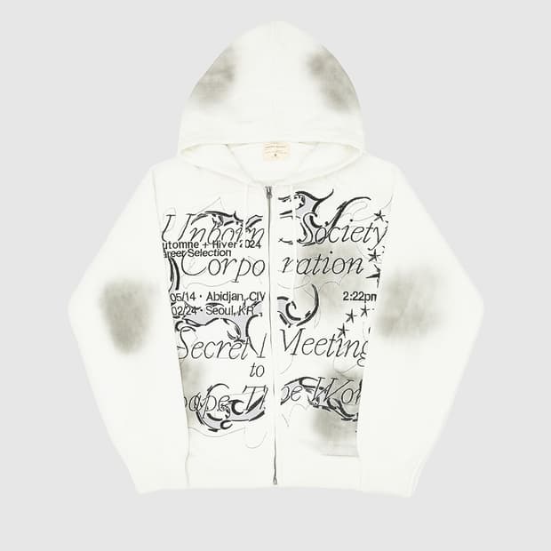 언본 소사이어티 후드집업 