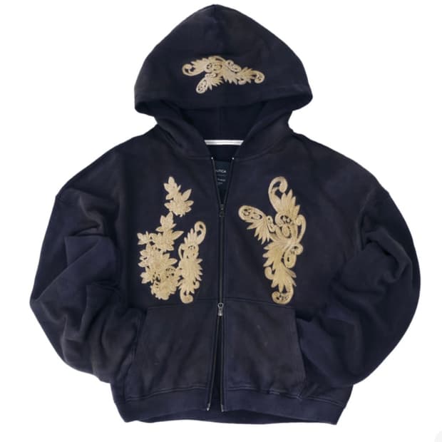 구매글) 노티카 언더마이카 아플리케 후드 집업 네이비