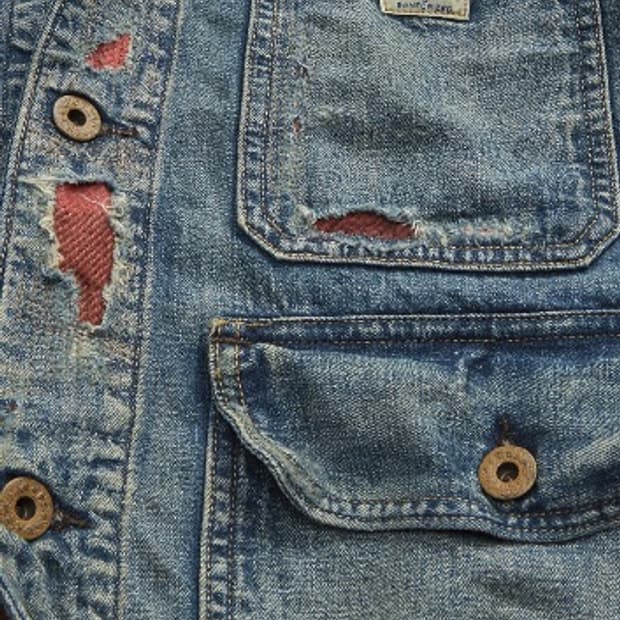 RRL 더블알엘 23FW 리페어드 캠튼 데님 워크 자켓 L사이즈 신품급