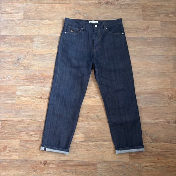 플랙진 34 생지 데님 셀비지 청바지 MERGO 