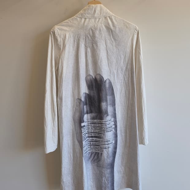 MM6 핸드 그래픽 롱 셔츠 16ss