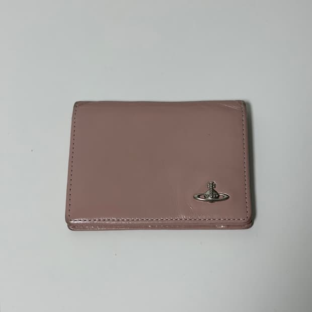 비비안웨스트우드 패스 케이스 카드지갑 핑크 빈티지