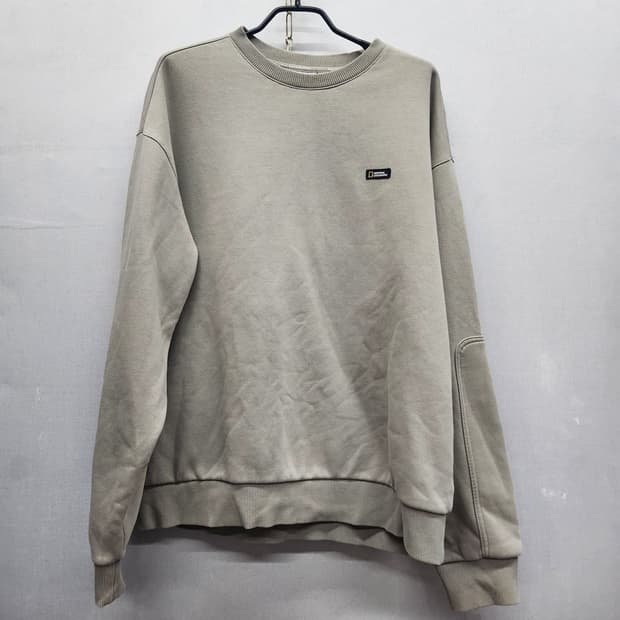 내셔널지오그래픽 로고와펜 맨투맨 M(XL)