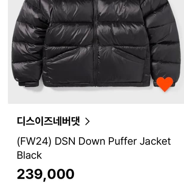 디스이즈네버댓 패딩 (새상품)