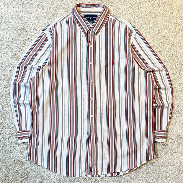 폴로 랄프로렌 커스텀핏 레드포니 스트라이프 셔츠