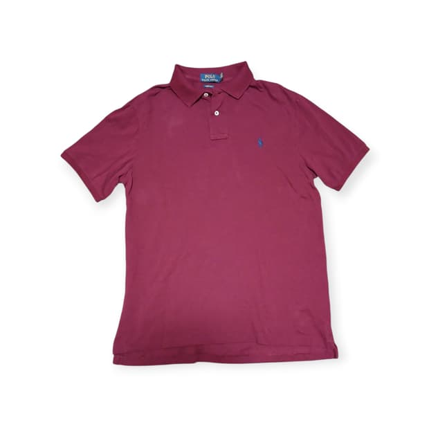 폴로 버건디 반팔티셔츠 