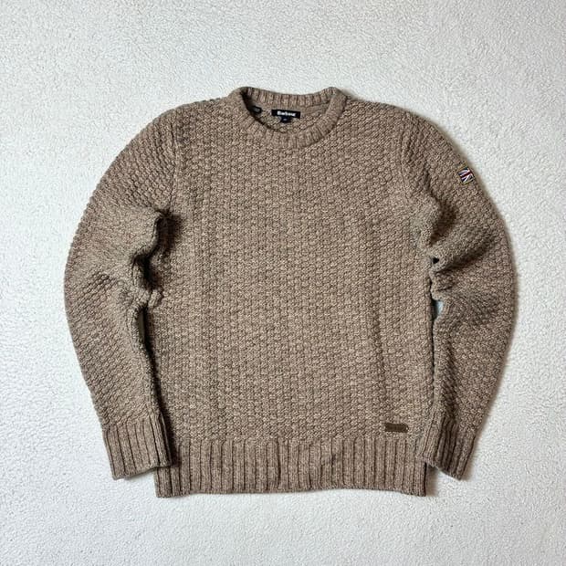 바버 Barbour 100% 램스울 와플 스웨터 니트 PN7351