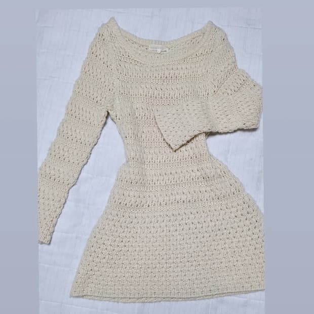 아이보리 빈티지 니트 원피스