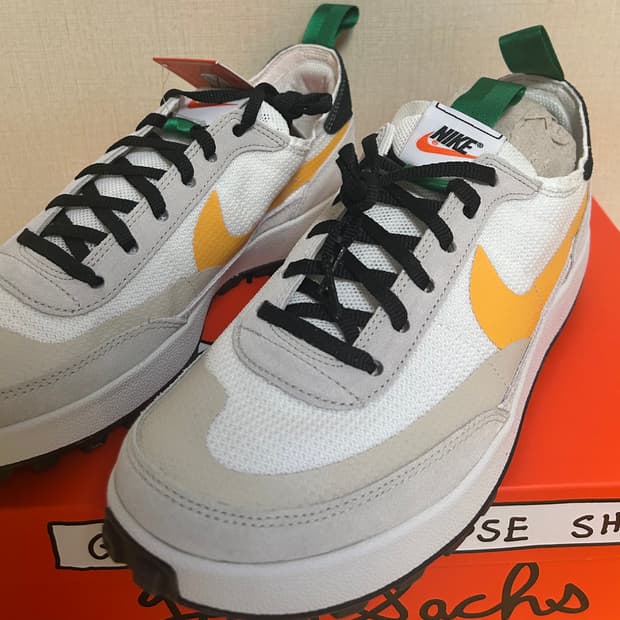 275) 나이키 x 톰 삭스 제너럴 퍼포즈 슈 파인 그린 유니버시티 골드