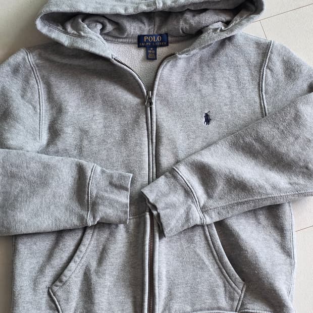 폴로 랄프로렌  후드 집업 그레이 M10-12 여성마른44