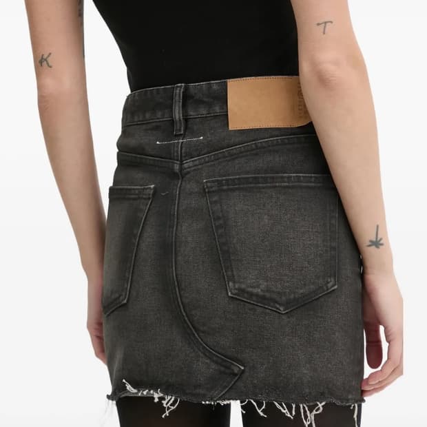 마르지엘라 MM6 워싱 데님 스커트