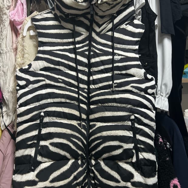 지브라 아이다스 조끼패딩