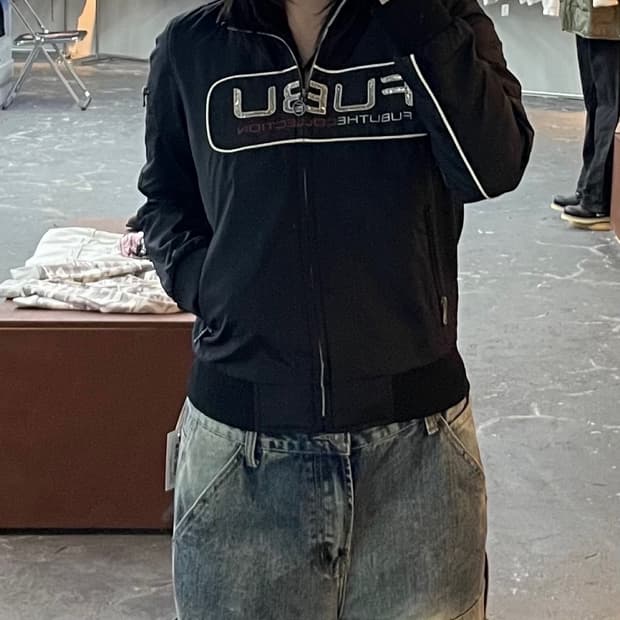 푸부 블랙 레이싱 자켓 H1516