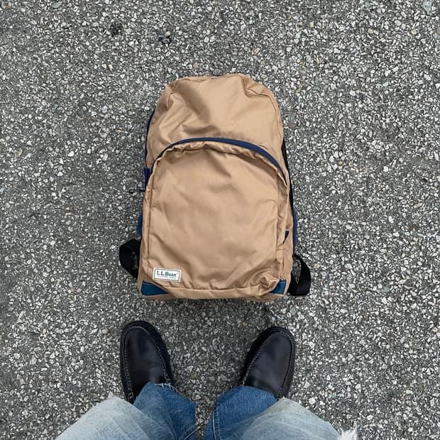 90s L.L. Bean Nylon Backapack(Dead stock