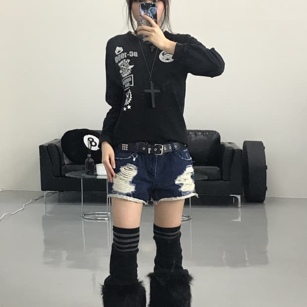 Ble Y2k Graphic Long Sleeve T-Shirts