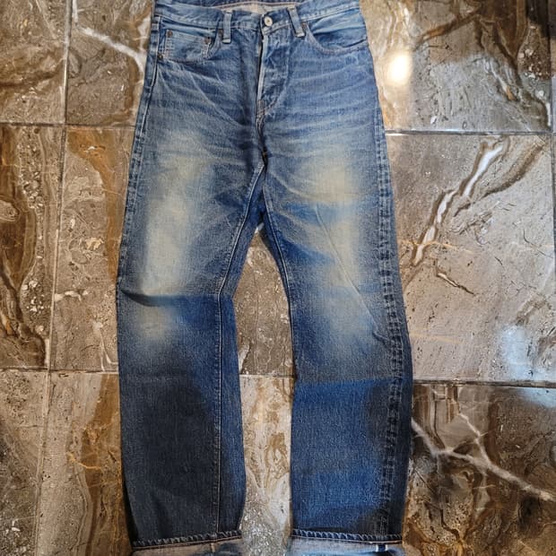 웨어하우스 셀비지 데님팬츠 