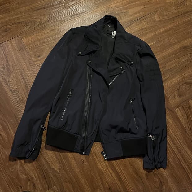 Diesel Black Gold 코튼 나일론 라이더 자켓