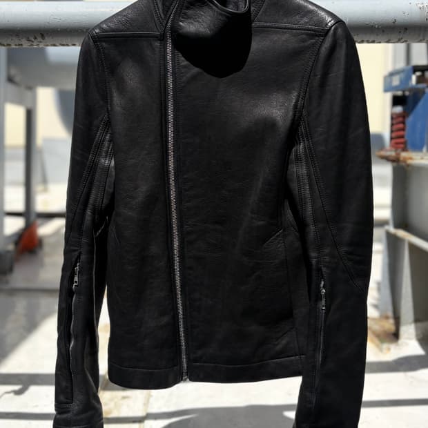 14FW 릭오웬스 몰리노 레더 자켓 (카우하이드) 46 사이즈