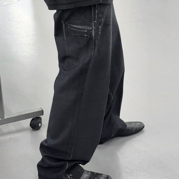 [50] 프라다 18fw 컬렉션 프린티드 트라우저 prada 