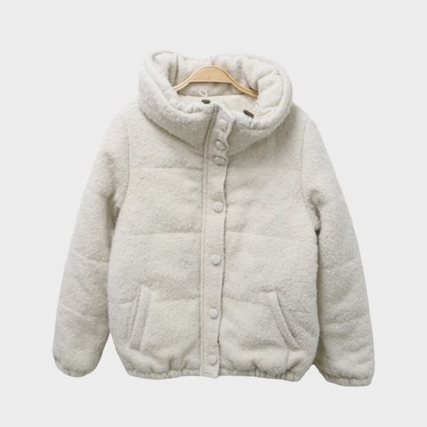 시네마클럽  부클 하이넥 울 혼방 패딩 62421