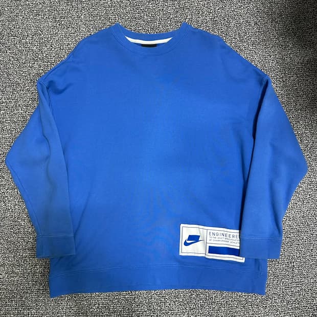 (105추천) 나이키 블루 맨투맨 티셔츠