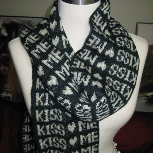 kiss me 키스미 그린 머플러 