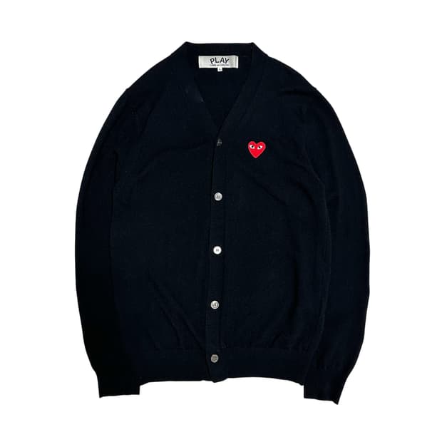 [L] 꼼데가르송 블랙 가디건