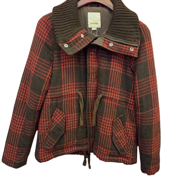 디젤 체크 자켓