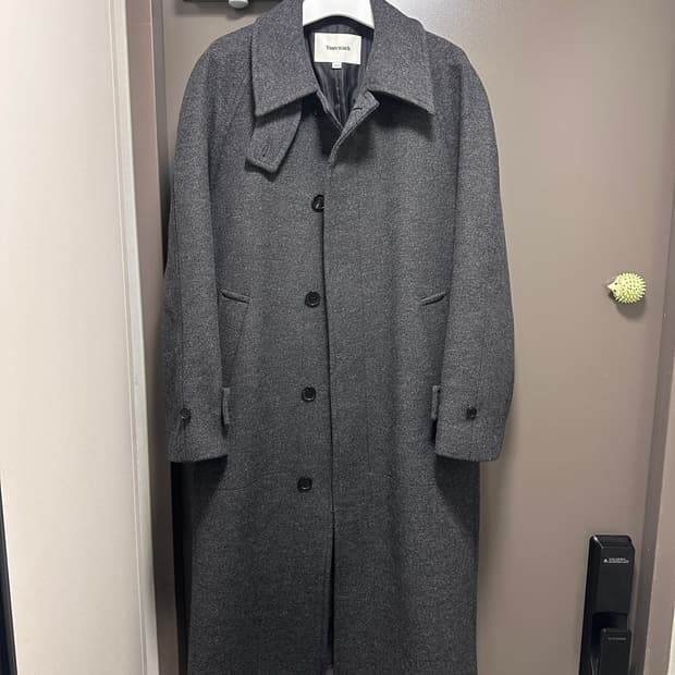 토니웩 브러쉬드 울 맥 오버코트 트윌 그레이 M