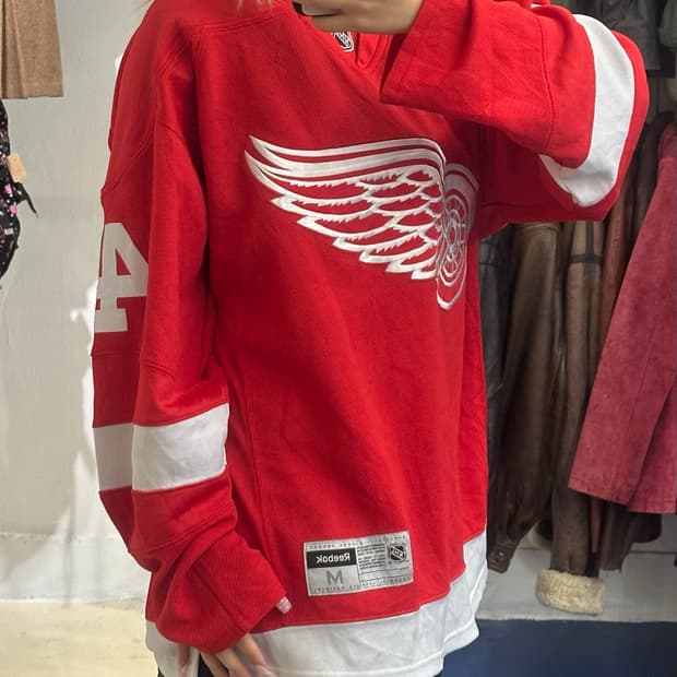 NHL Reebook 디트로이트윙 하키져지