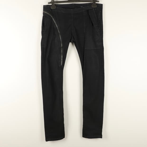 L / Rick Owens 릭오웬스 왁스 에어컷 데님 팬츠