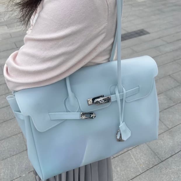 젤리버킨백/jelly firkin bag (baby blue)
